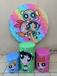 Meninas Super Poderosas Cilindro Redondo Pmg - imagem 2