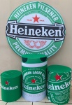 Boteco Heineken  Verde Cilindro Redondo Pmg - imagem 2