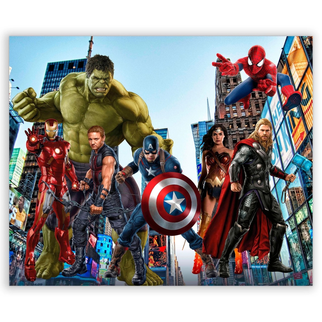 Super Herois New York Painel Retangular 600X300Cm - FOCUSEVENTOSJATAI