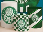 Futebol Palmeiras Crefisa Cilindro Redondo Pmg - imagem 1
