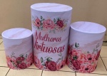 Cha das Mulheres Virtuosas Painel Reddondo 150Cm - imagem 2