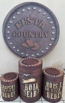 Country Festa Chapeu E Estrelas Luz Cilindr Redondo Pmg - imagem 2