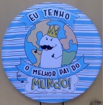 Papai Bento Cake Painel Redondo 150Cm - imagem 1