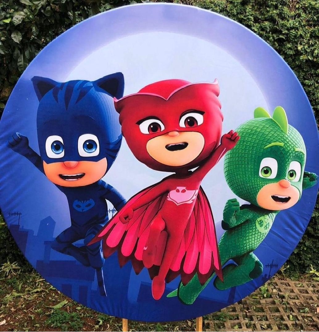 Pj Marks Painel Redondo 150Cm - FOCUSEVENTOSJATAI