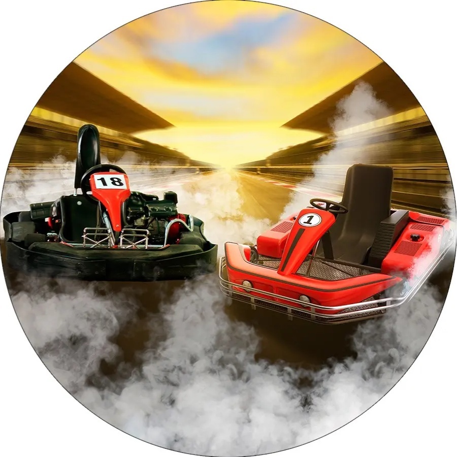 Kart Corrida de Kart Painel Redondo 150Cm - FOCUSEVENTOSJATAI