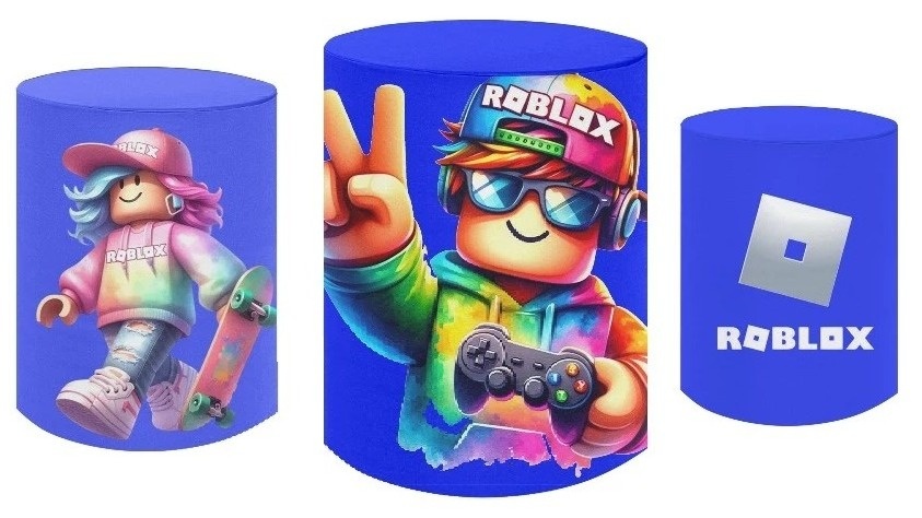 Roblox 3D Azul E Rosa Cilindro Red Pmg - FOCUSEVENTOSJATAI