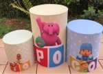 Pocoyo Mundo da Alegria Cilindro Redondo Pmg - imagem 1