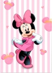 Minie Rosa Listrado Rosa E Branco Cilindro Redondo Pmg - imagem 3