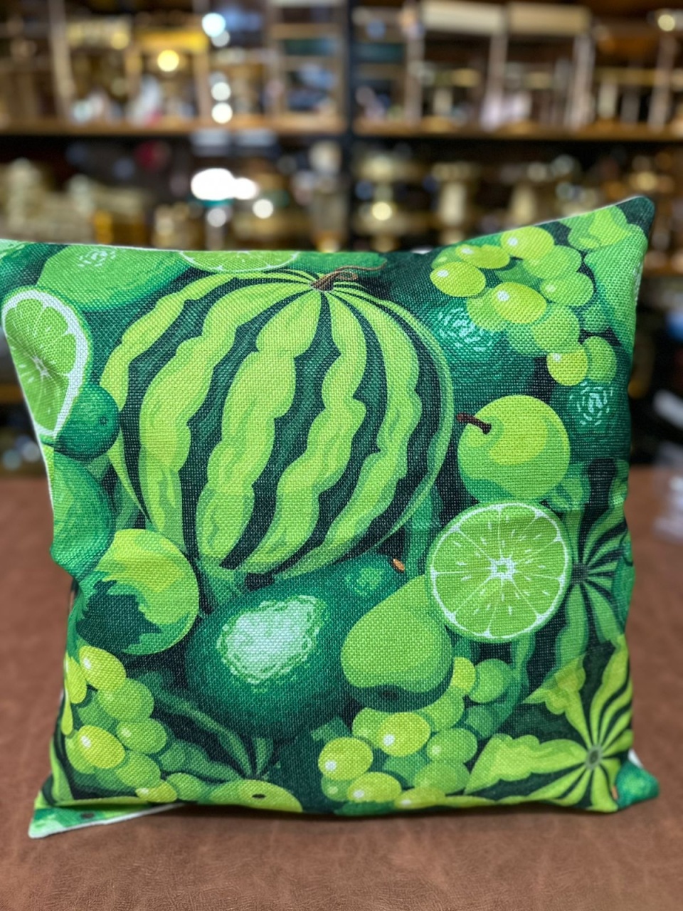 Almofada Frutas Verde 40X40Cm - FOCUSEVENTOSJATAI