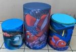 Nemo Fundo Mar Azul Cilindro Redondo  Pmg - imagem 1
