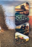 Trator Valtra Agro Plantação Painel Retangular 220X150Cm Fundo Preto Liso 26 - imagem 1