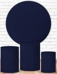 Azul Marinho Liso Painel Redondo 150Cms - imagem 1