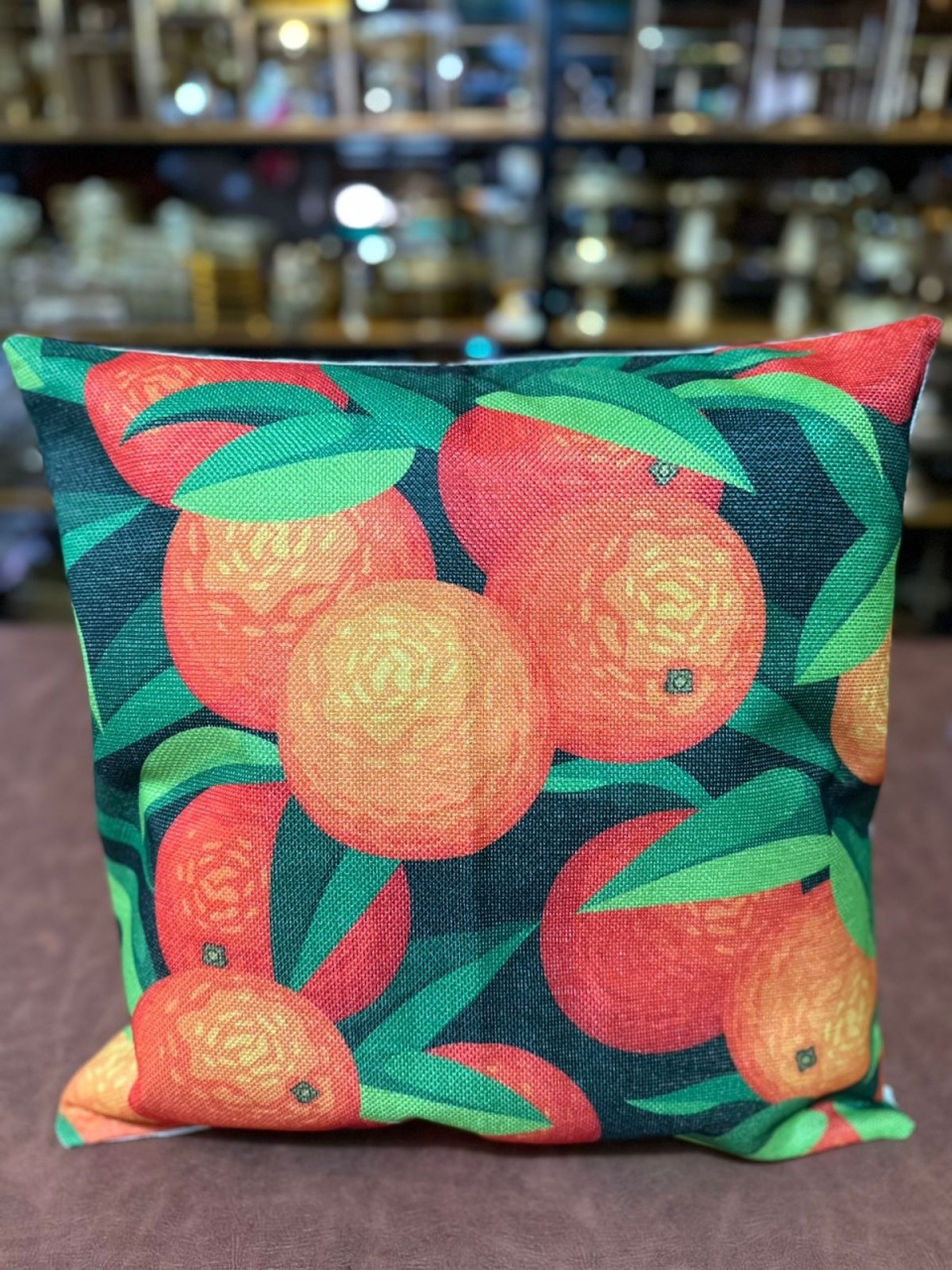 Almofada Frutas Laranja 02 40X40Cm - FOCUSEVENTOSJATAI