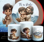 Religioso 3D Tu És Pedro O Pescador Cilindro Red Pmg - imagem 2