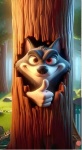 Chapeuzinho Vermelho 3D Lobo Mal E Vovó Painel Retangular 220X150Cm - imagem 1