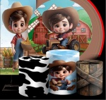 Fazendeiro 3D Branquinho Painel Retangular 220X150Cm - Fundo - imagem 2