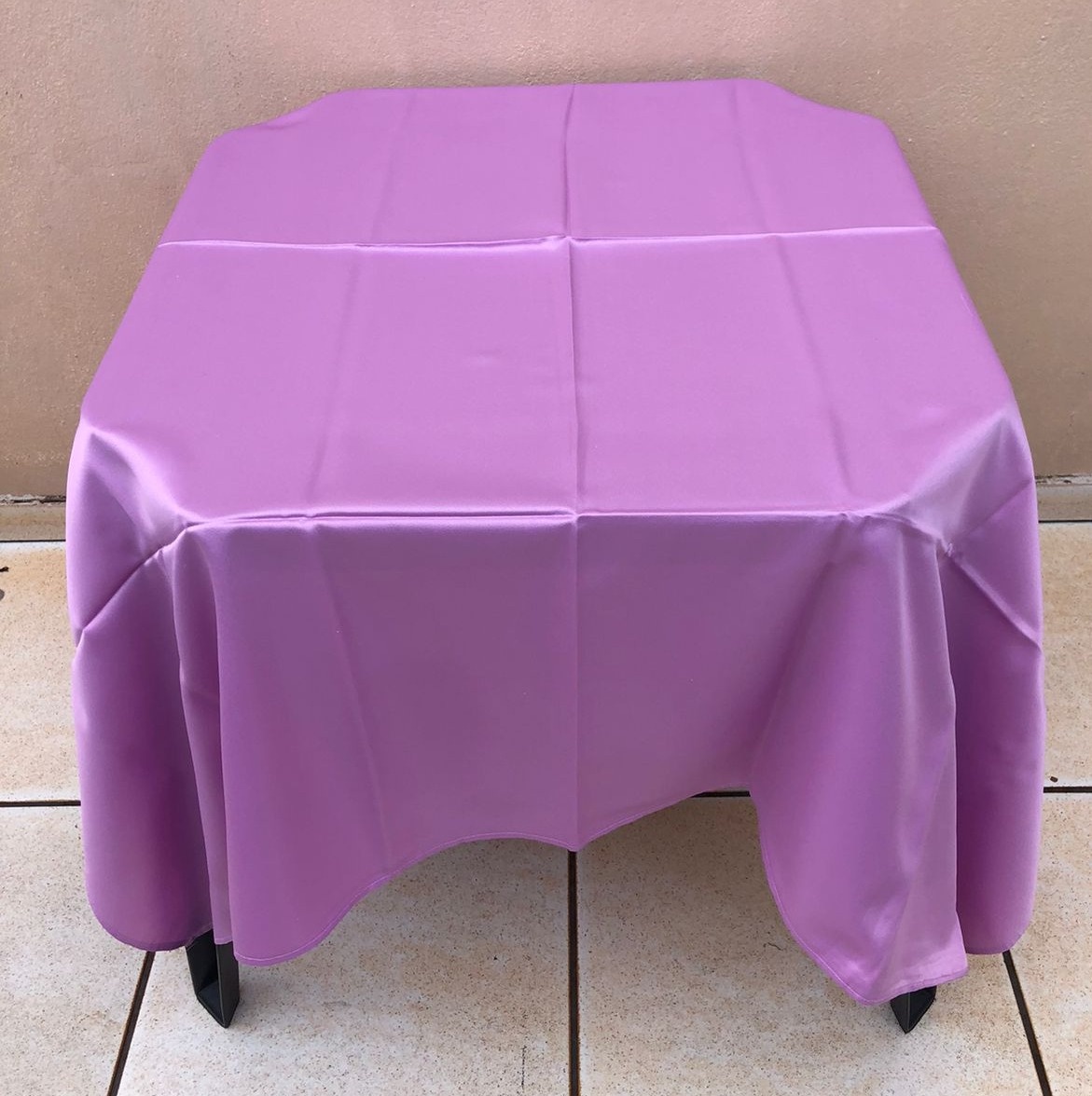 Forro Quadrado Rosa Chiclete Cetim 140X140Cm - FOCUSEVENTOSJATAI