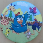 Galinha Pintadinha Cerquinha Painel Redondo 150Cm - imagem 1