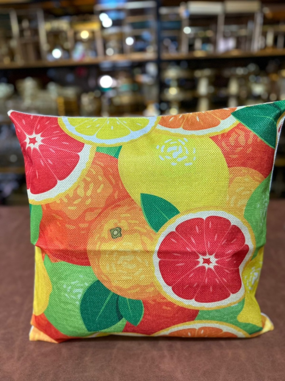 Almofadas Frutas Laranja Vermelha 40X40Cm - FOCUSEVENTOSJATAI