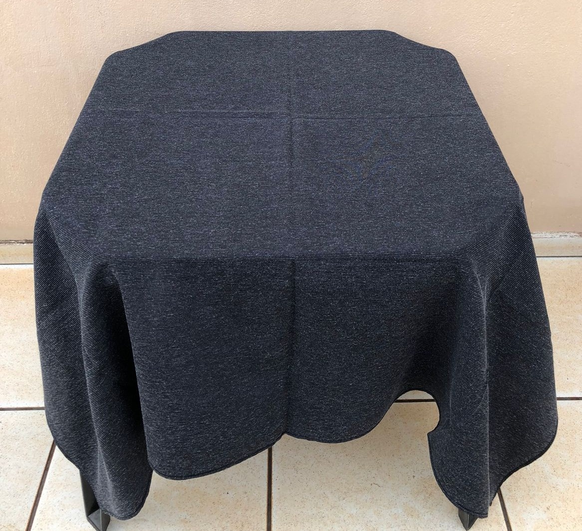 Forro Quadrado Preto Gorgorinho 140X140Cm - FOCUSEVENTOSJATAI