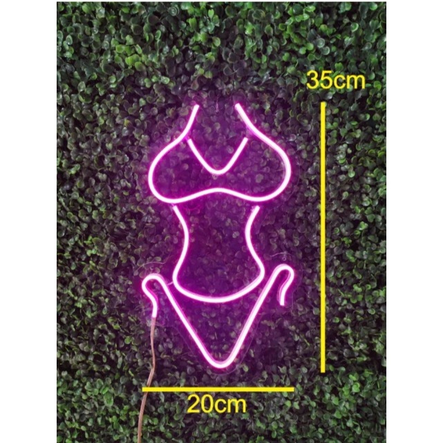 Led Biquini Cha Lingerie Branco Quente 30X20Cm - FOCUSEVENTOSJATAI