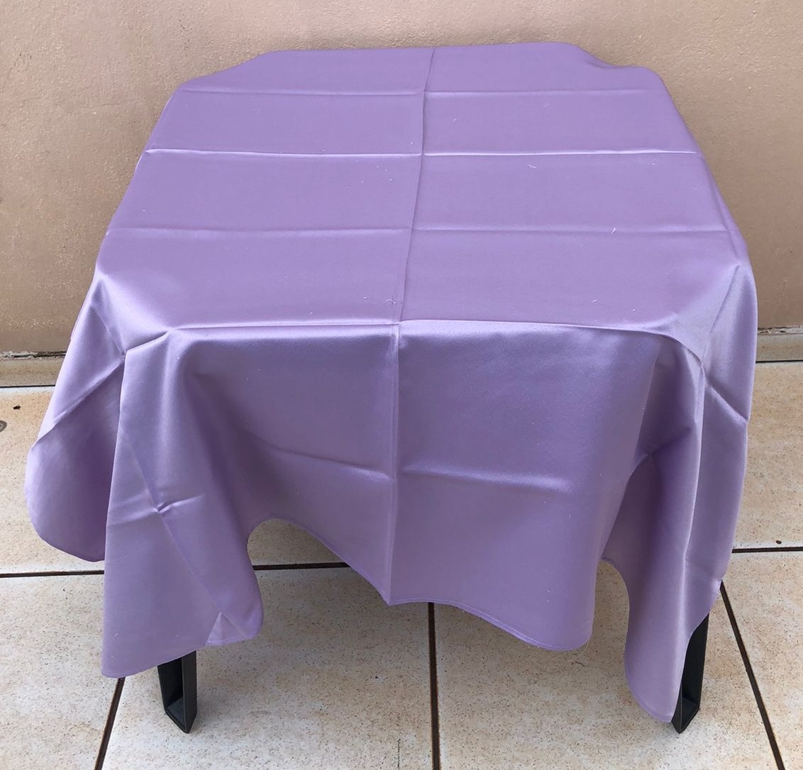 Forro Quadrado Lilás Cetim 140X140Cm - FOCUSEVENTOSJATAI
