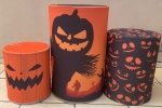 Hallowen Castelo Fundo Laranja Cilindro Redondo Pmg.jpeg - imagem 1