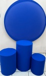 Azul Royal Liso Cilindro Redondo Pmg - imagem 2