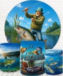 Pescador 3D Pescaria Cilindro Redondo  Pmg - imagem 2