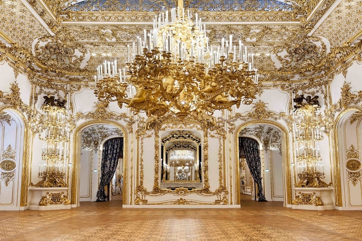 Castelo Real Ouro Painel Retangular 600X300Cm - FOCUSEVENTOSJATAI