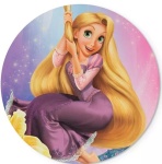 Rapunzel Enrolados Painel Redondo 150Cm - imagem 1