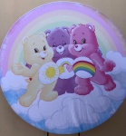 Ursinhos Carinhosos Arco Iris Painel Redondo 150Cm - imagem 1