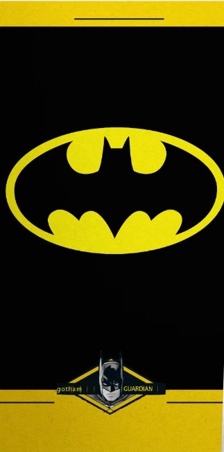 Batman Luminoso Preto E Amarelo Retangular 220X150Cm Fundo Preto Liso 07 - FOCUSEVENTOSJATAI
