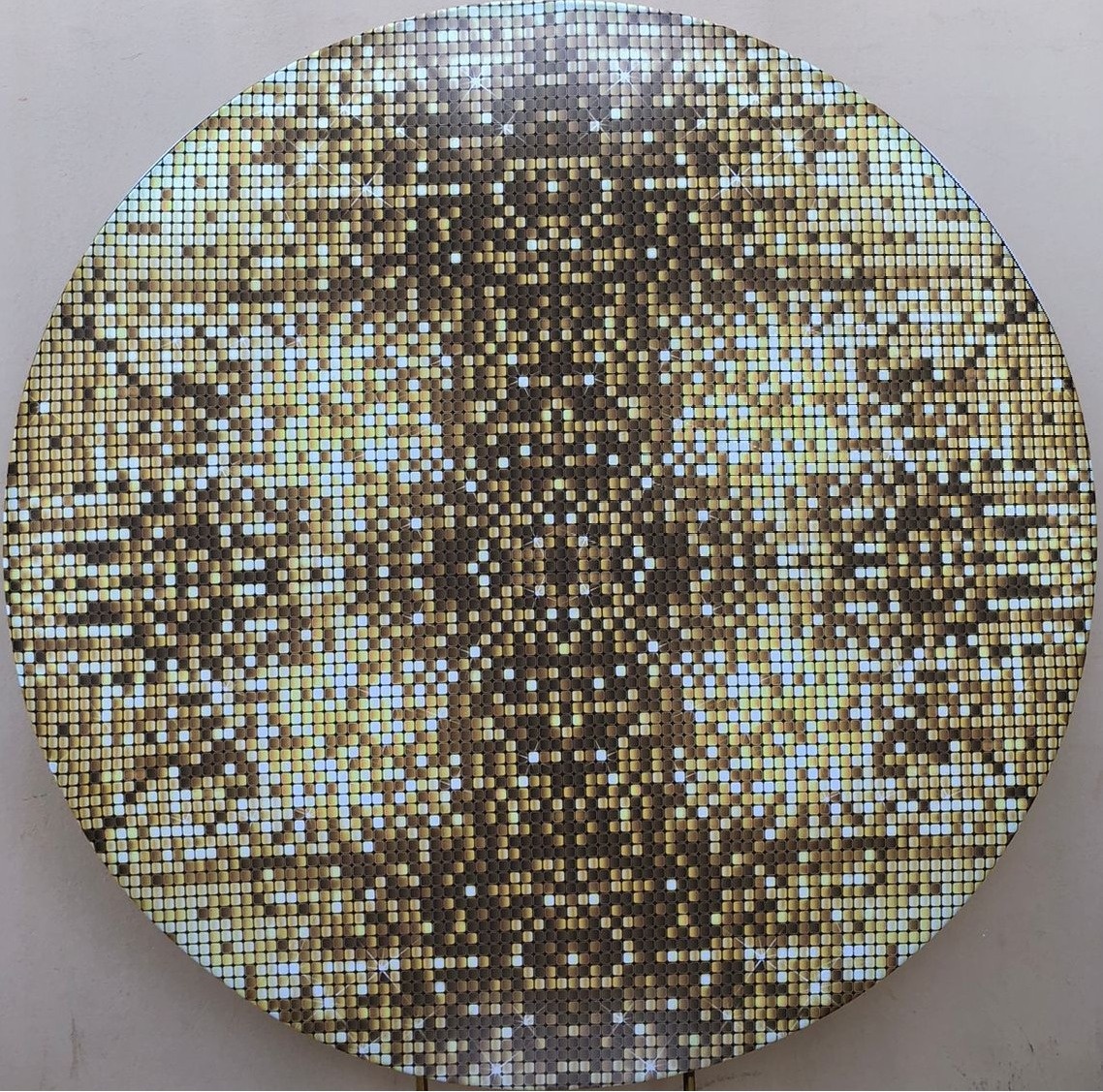 Dourado Escuro Lantejoulas Painel Redondo 150Cms - FOCUSEVENTOSJATAI