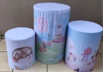 Confeitaria Doceria Sorvete 3 Sabores Painel Redondo 150Cm - imagem 2