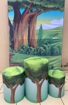 Floresta Arvores Painel Retangular 220X150Cm - imagem 2