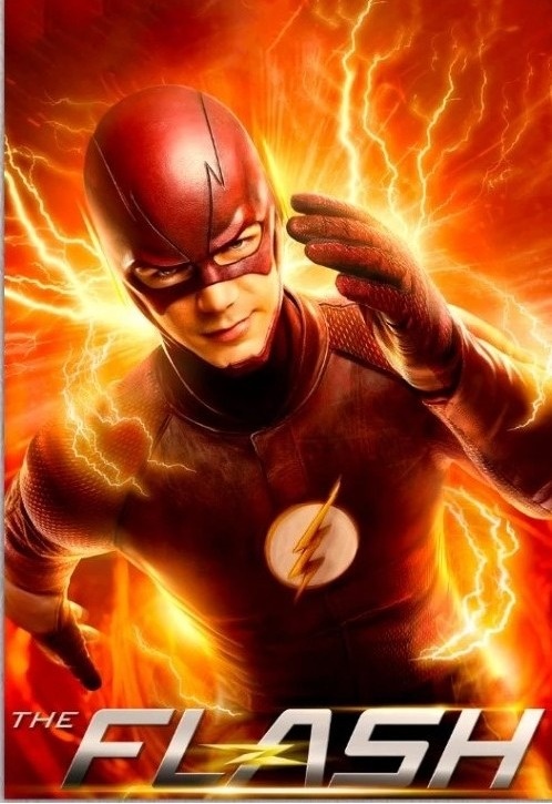 Flash Homem Raio Fundo Vermelho Painel Retangular 220X150Cm - FOCUSEVENTOSJATAI