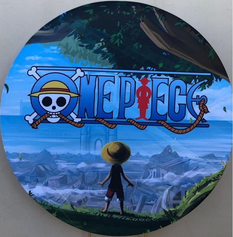 One Piercie 01 Navio Pirata Painel Redondo 150Cm - FOCUSEVENTOSJATAI