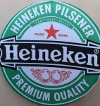 Boteco Heineken Faixa Preta Painel Redondo 150Cm - imagem 1