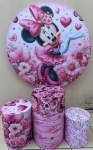 Minie Rosa Coração Rosa Cilindro Redondo Pmg - imagem 2