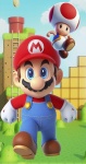 Super Marios 3D Vermelho E Verde Painel Redondo 150Cm - imagem 3