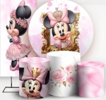 Minie Rosa Princesa Cilindro Redondo Pmg - imagem 2