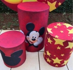 Mickey Estrelas  01/02 Cilindro Redondo Pmg - imagem 1