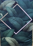 Folhagem Bananeira Verde Dourado Painel Retangular 220X150Cm - imagem 1