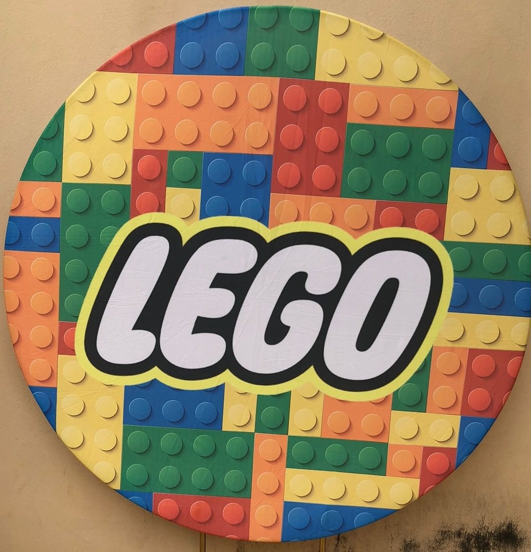 Lego Colorido Painel Redondo 150Cm - FOCUSEVENTOSJATAI