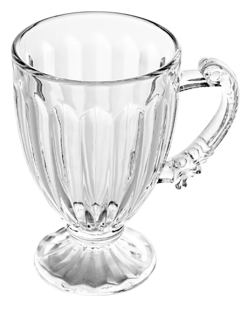 Xicará Chá Cristal Transparente Imperial C/ Pé 200Ml - FOCUSEVENTOSJATAI