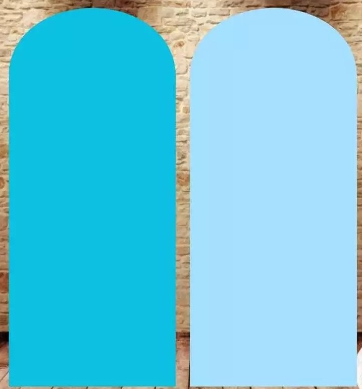 Azul Turquesa Painel Romano 200X100Cm - Fundo Azul Bebê - FOCUSEVENTOSJATAI