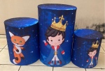 Pequeno Principe Cabelo Preto Painel Redondo 150Cm - imagem 2