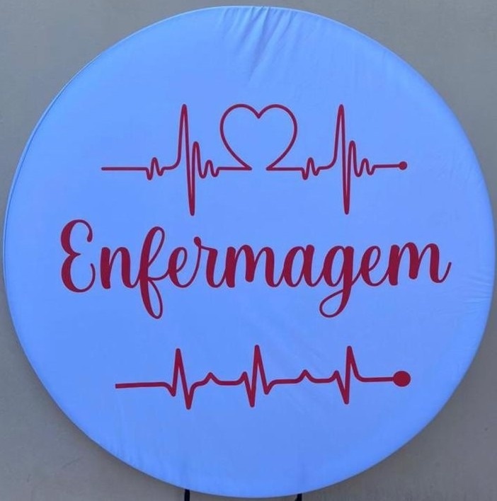 Profissão Enfermagem Uti Painel Redondo 150Cm - FOCUSEVENTOSJATAI