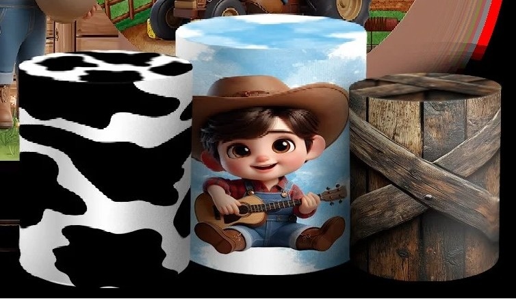 Fazendeiro 3D Branquinho Cilindro Redondo Pmg - FOCUSEVENTOSJATAI